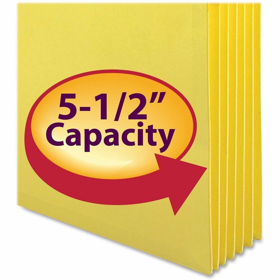 Smead Straight Tab Cut Letter Recycled File Pocket