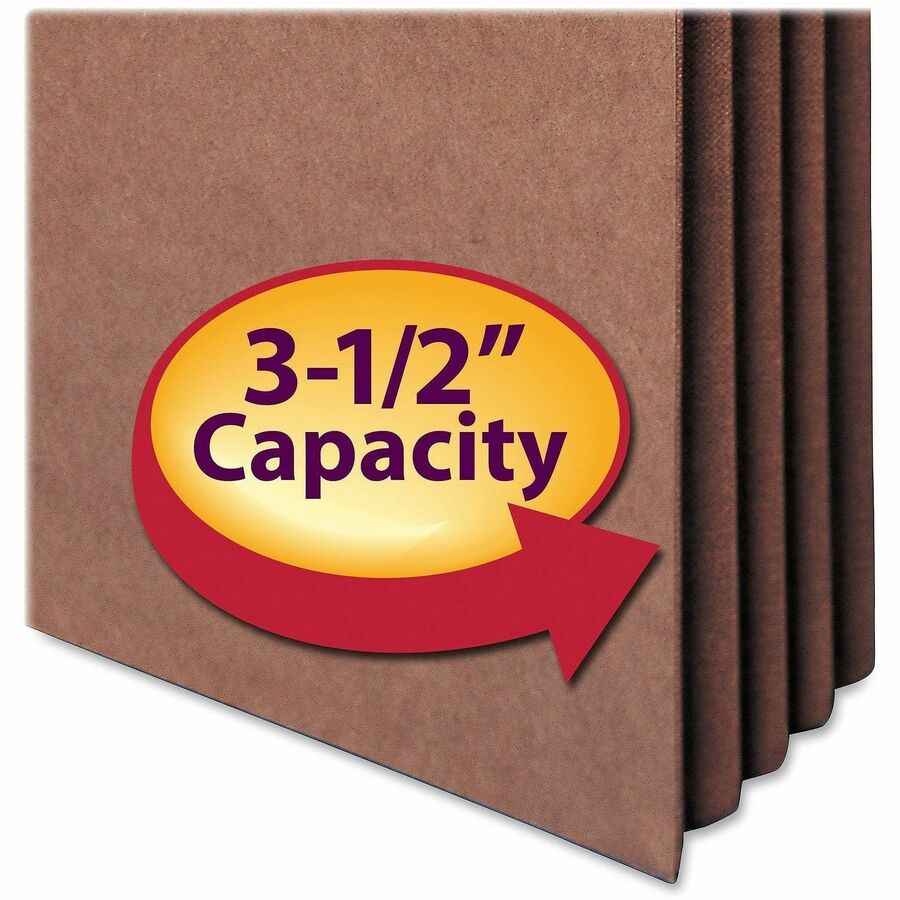 Smead TUFF Straight Tab Cut Letter Recycled File Pocket