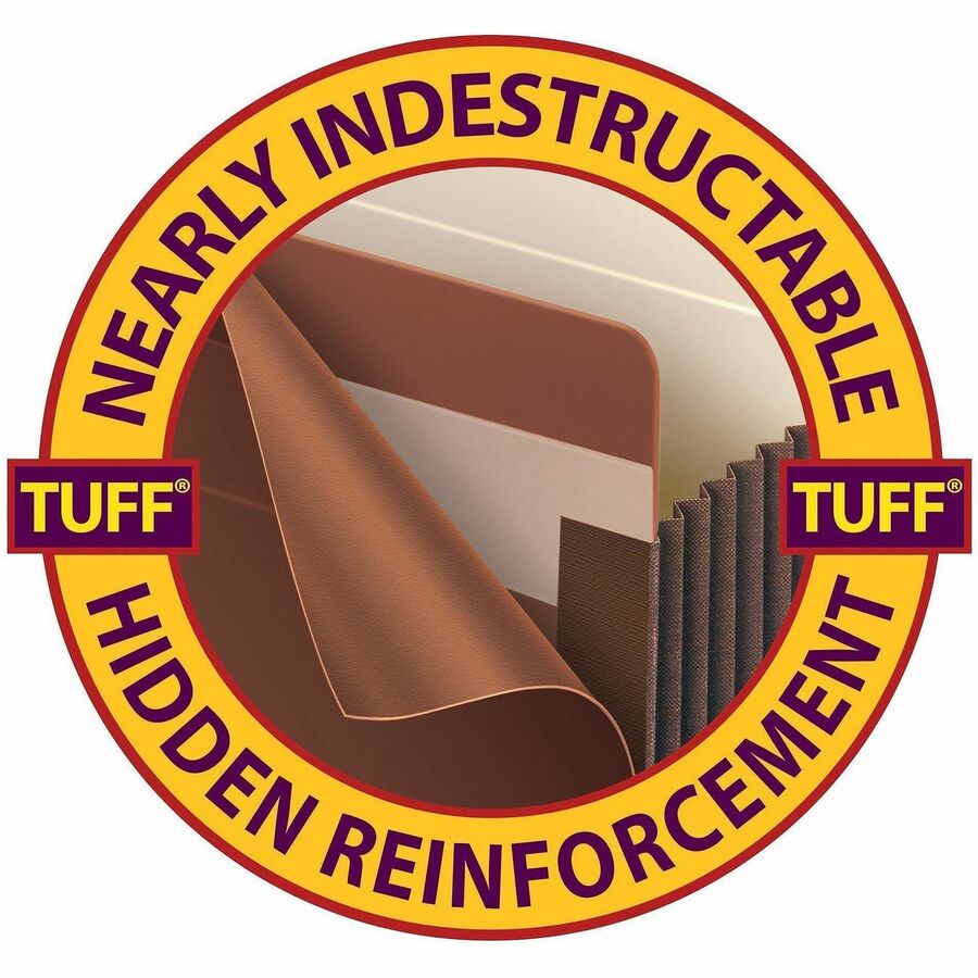 Smead TUFF Straight Tab Cut Letter Recycled File Pocket
