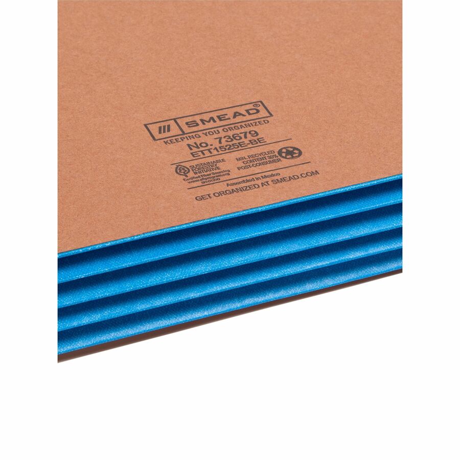 Smead Straight Tab Cut Letter Recycled File Pocket