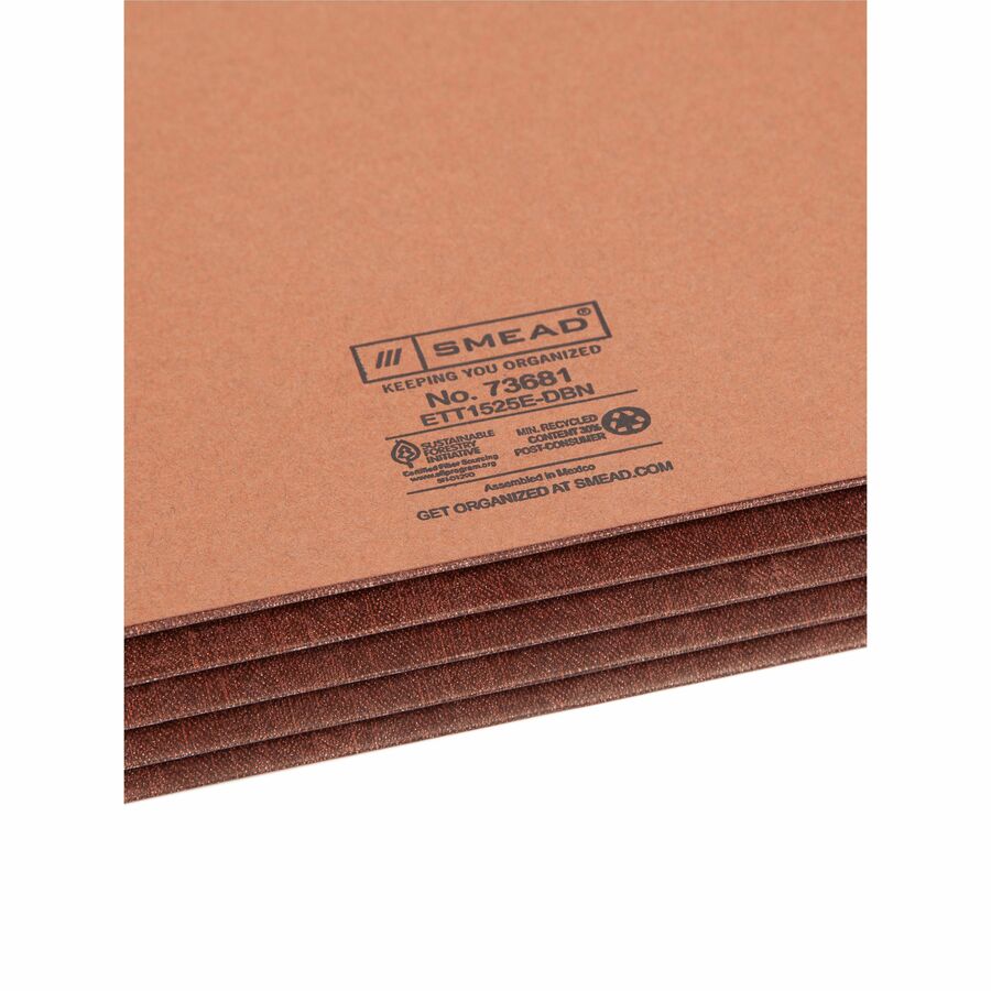 Smead Straight Tab Cut Letter Recycled File Pocket