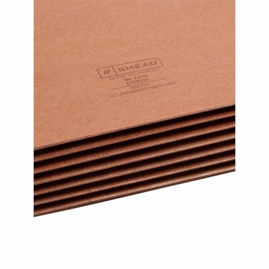 Smead TUFF Straight Tab Cut Letter Recycled File Pocket