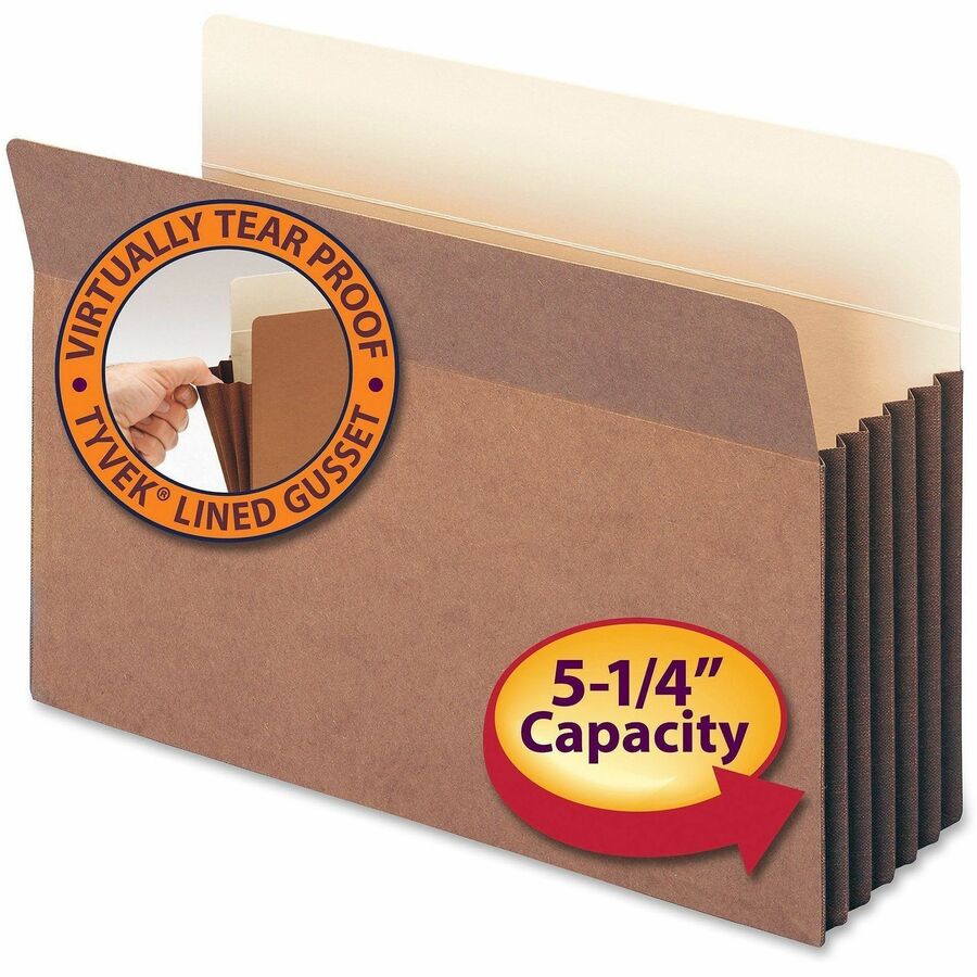 Smead Straight Tab Cut Legal Recycled File Pocket