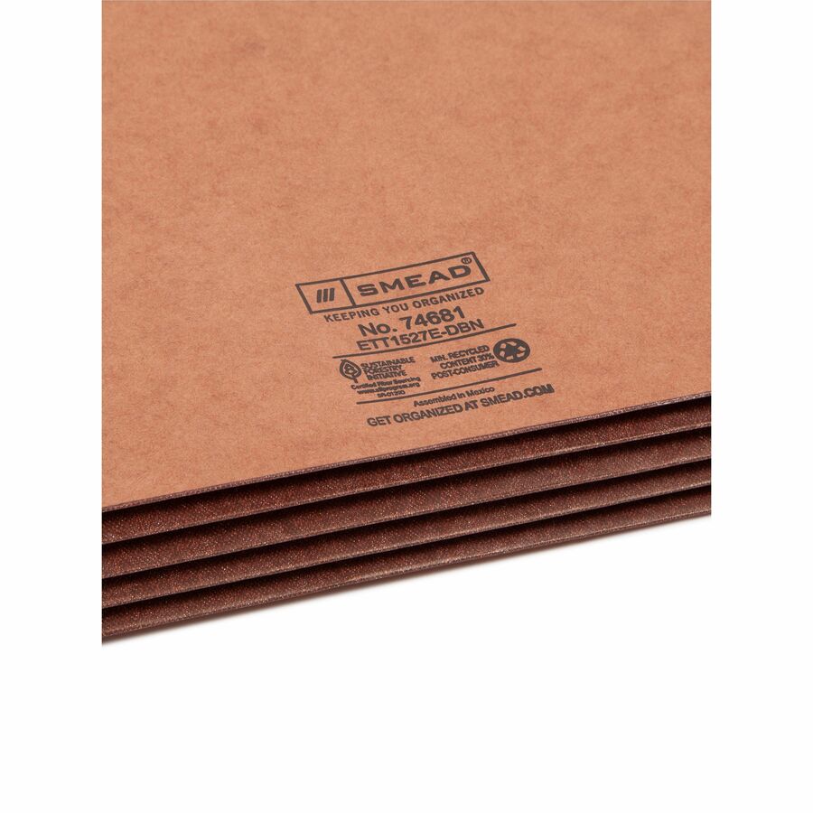 Smead Straight Tab Cut Legal Recycled File Pocket