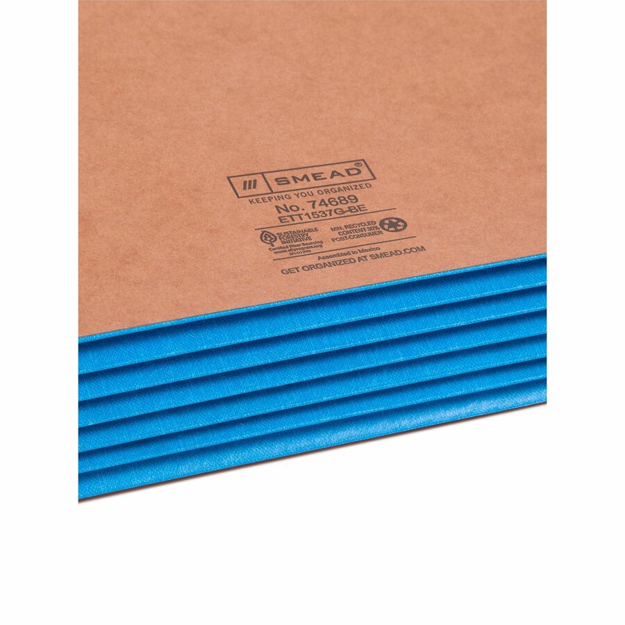 Smead Straight Tab Cut Legal Recycled File Pocket