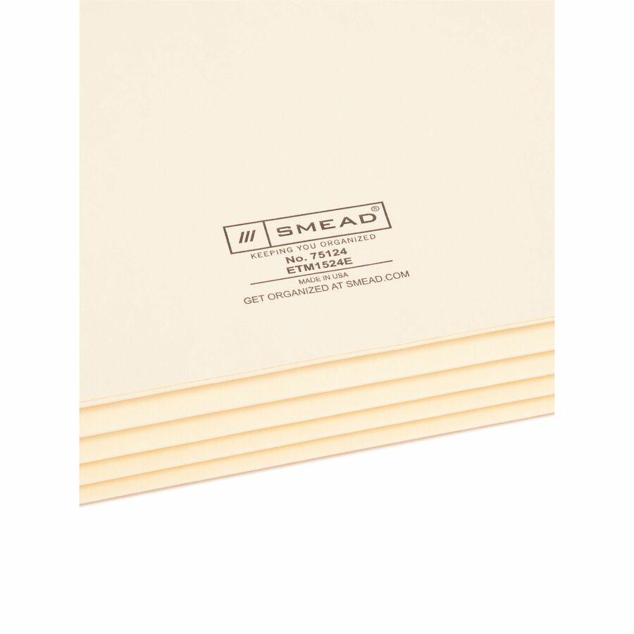 Smead Straight Tab Cut Letter Recycled File Pocket