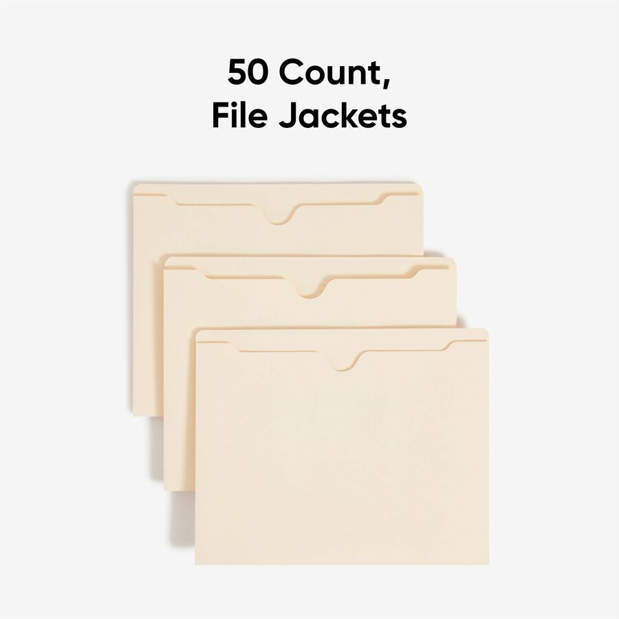 Smead Straight Tab Cut Letter Recycled File Jacket