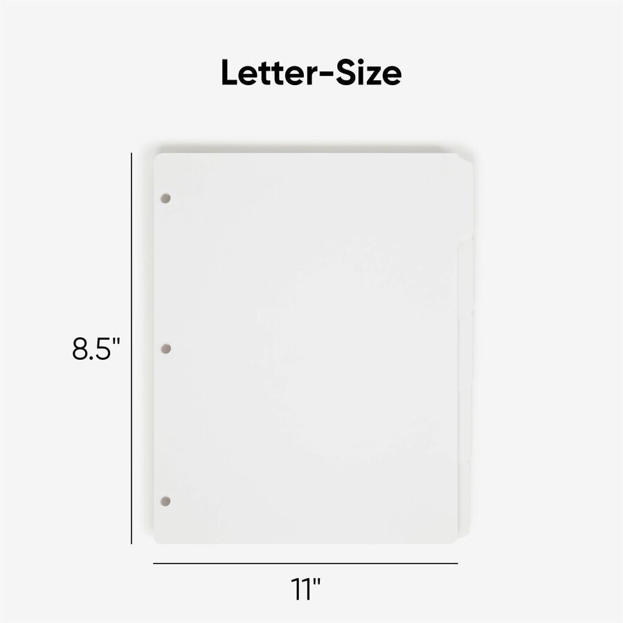 Smead Three-Ring Binder Index Dividers