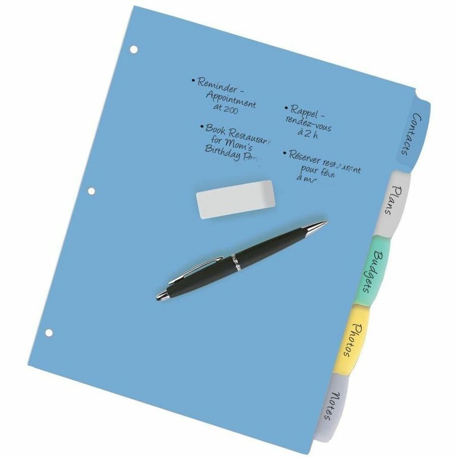 Avery Big Tab Write & Erase Plastic Dividers