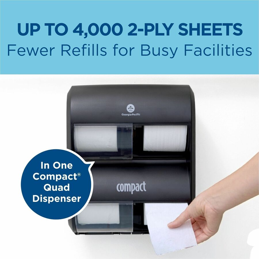 Compact Coreless Recycled Toilet Paper