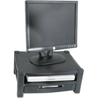 Kantek 2-Level Height-Adjustable Monitor Stand with Organizing Drawer