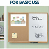 Quartet Standard Combination Whiteboard/Cork Bulletin Board