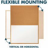Quartet Standard Combination Whiteboard/Cork Bulletin Board