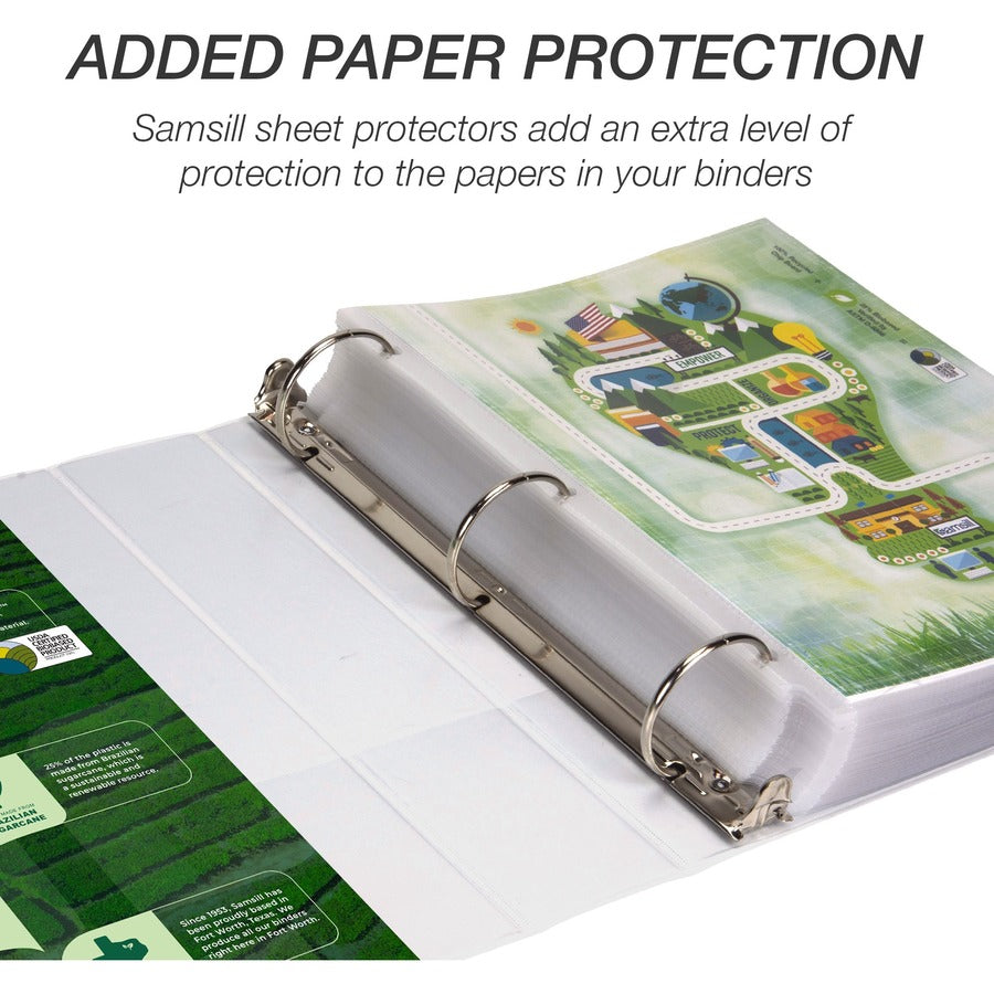 Samsill Earth's Choice Plant-based Durable View Binder