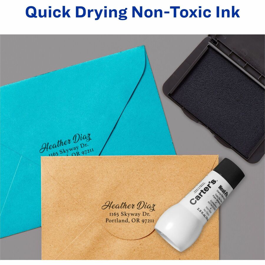 Carter's® Felt Black Stamp Pad, 3.15" x 6.12" (21082)