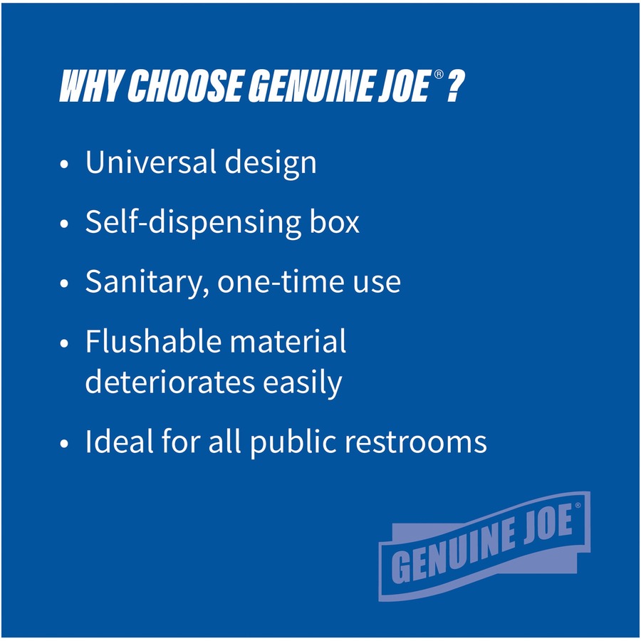 Genuine Joe Half-fold Toilet Seat Covers
