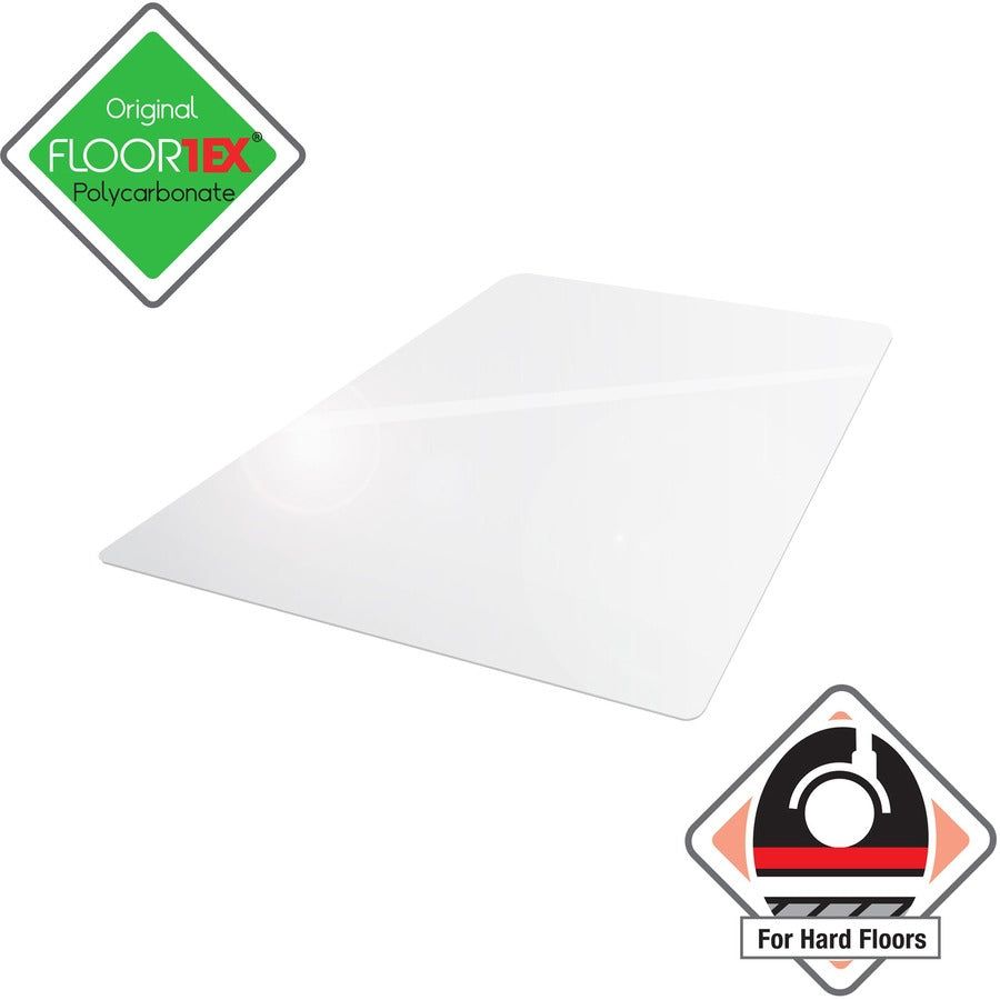 Cleartex Ultimat® Polycarbonate Rectangular Chair Mat for Hard Floor - 35" x 47"