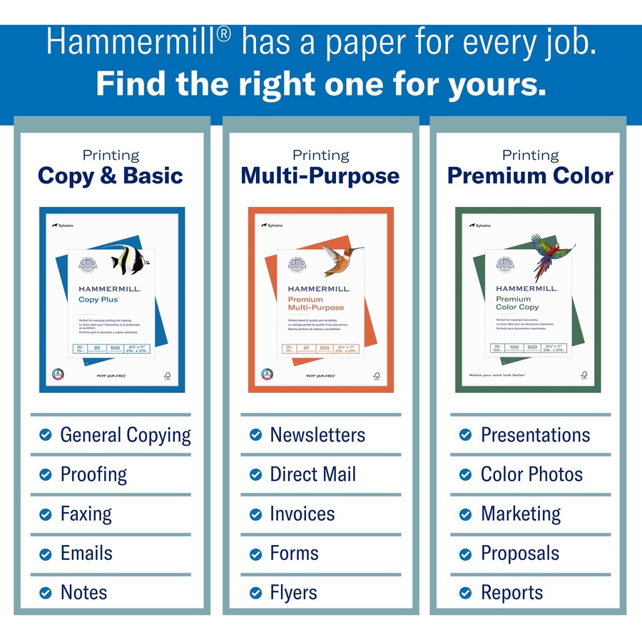 Hammermill Great White 3HP Recycled Copy Paper - White