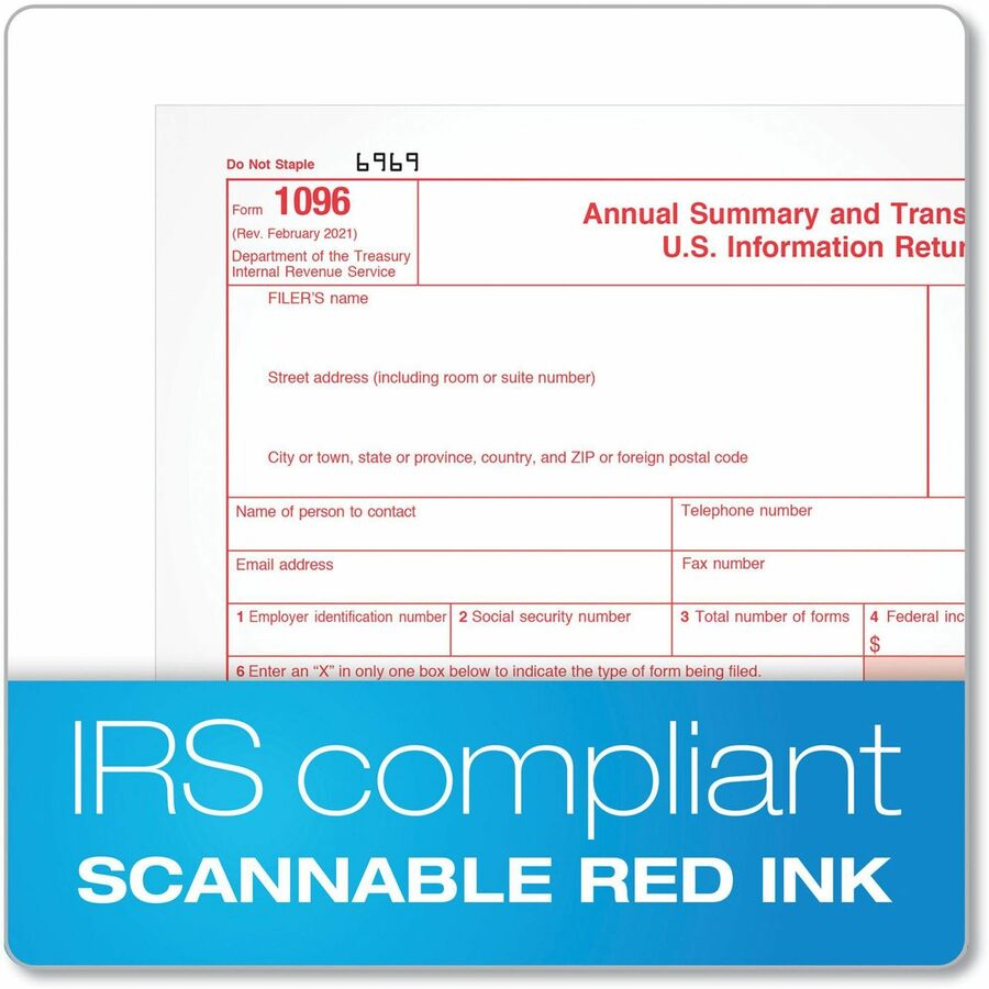 TOPS 1096 Tax Form