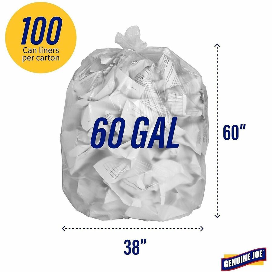 Genuine Joe High-Density Can Liners