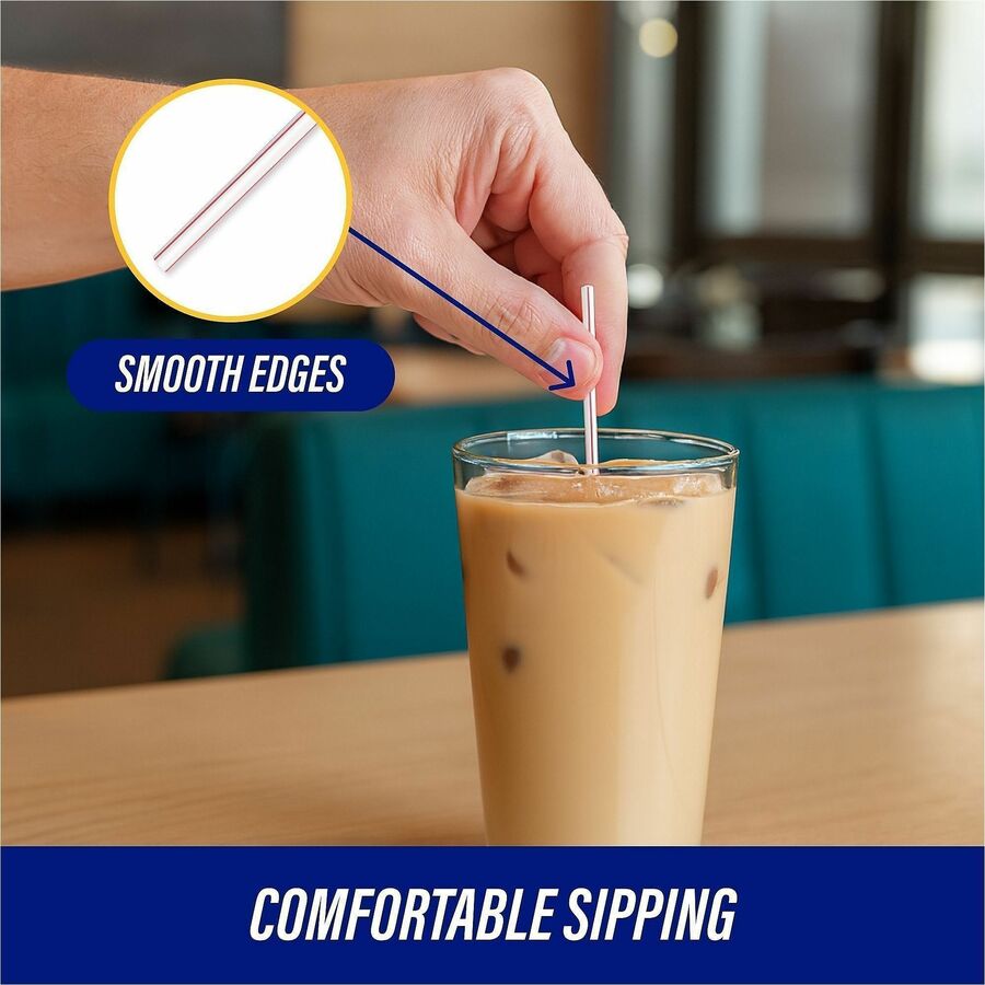 Genuine Joe 5-1/2" Plastic Stir Stick/Straws