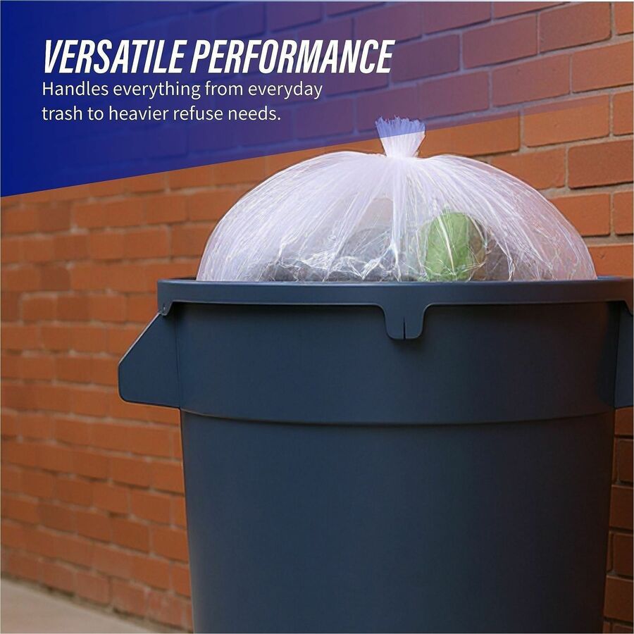 Genuine Joe Clear Trash Can Liners