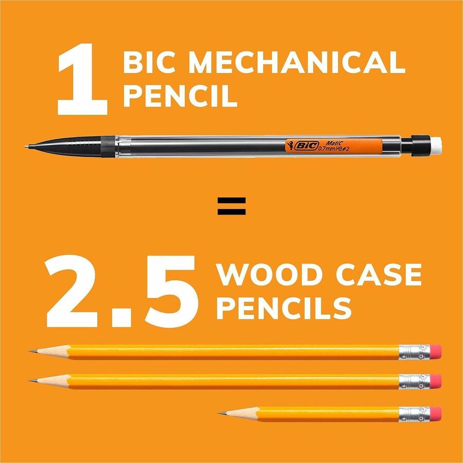 BIC Xtra-Smooth No. 2 Mechanical Pencils With Erasers