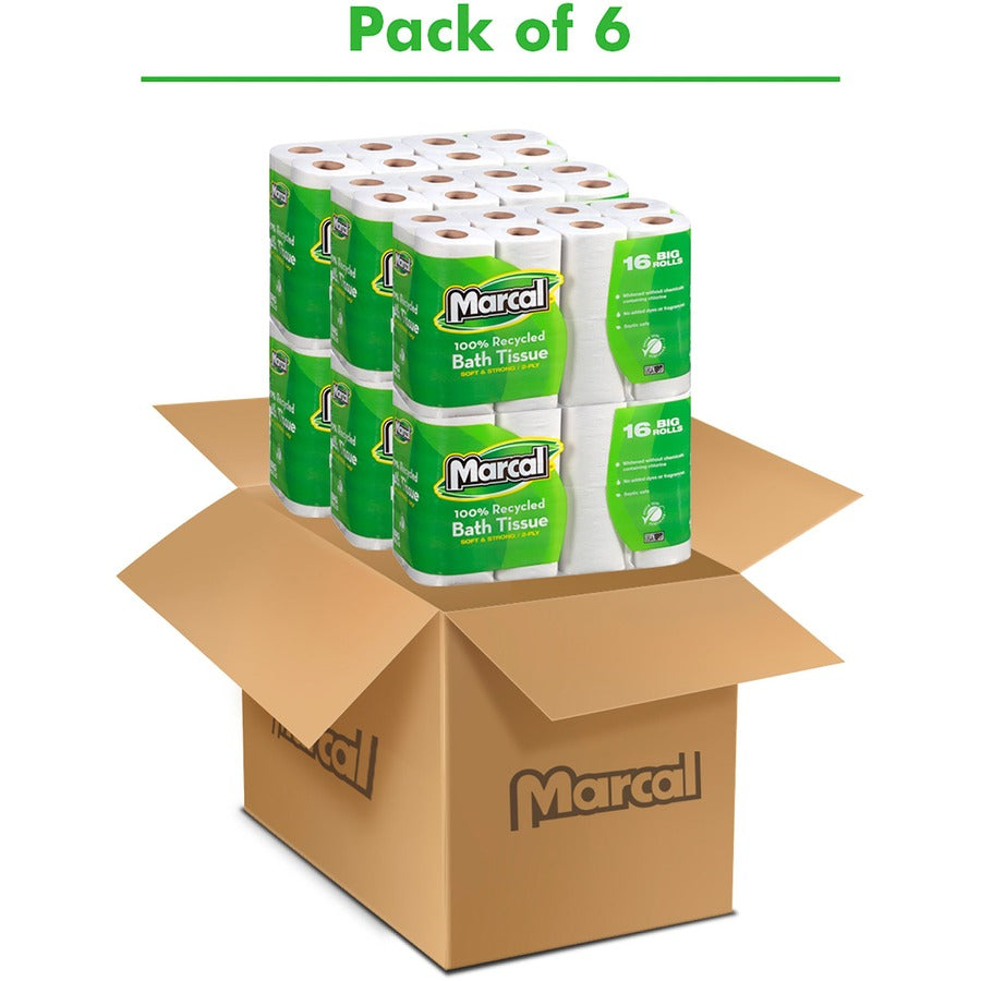 Marcal 100% Recycled Soft/Strong Bath Tissue