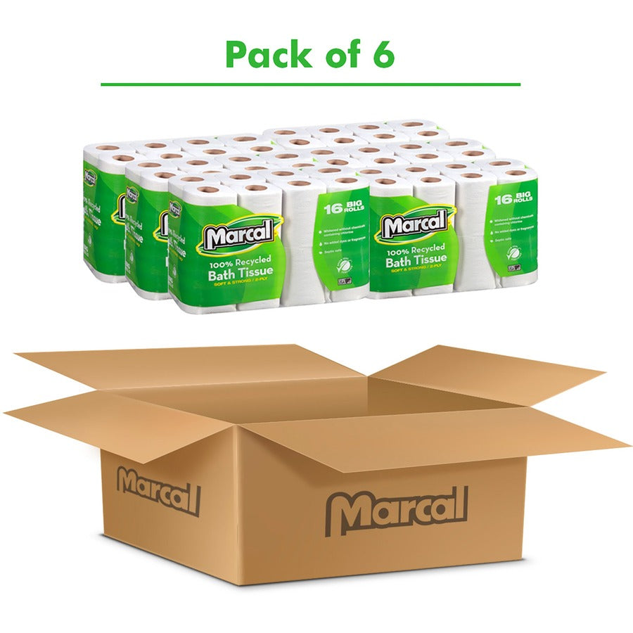 Marcal 100% Recycled Soft/Strong Bath Tissue