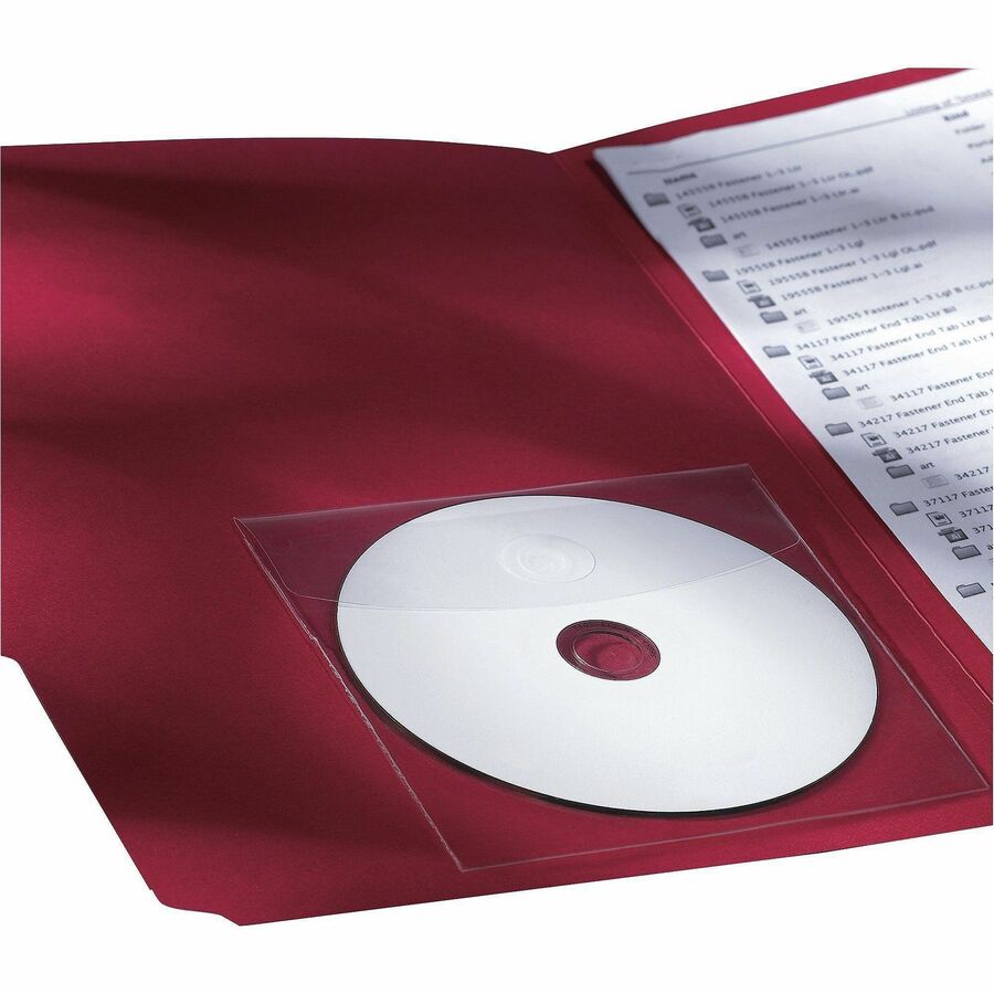 Smead Self-Adhesive CD/DVD Pockets
