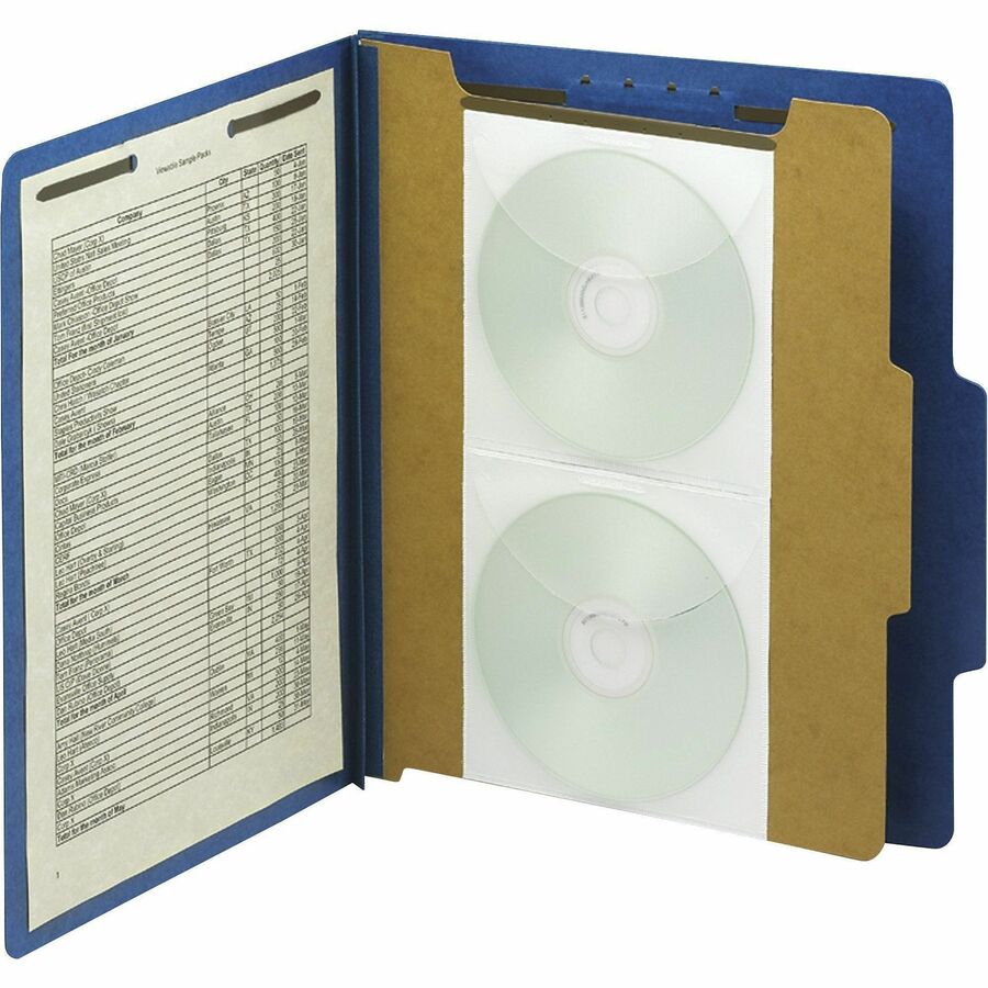 Smead Self-Adhesive CD/DVD Pockets