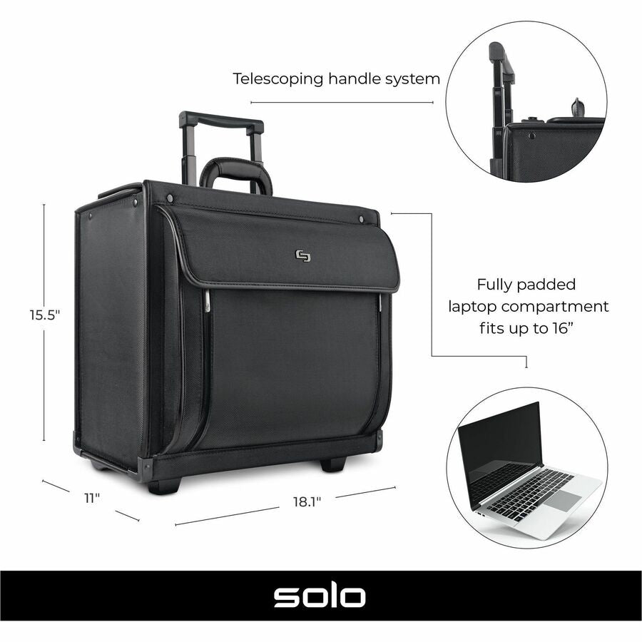 Solo Carrying Case (Roller) for 16" Notebook - Black