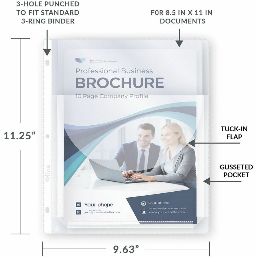 C-Line Super Capacity Sheet Protector with Tuck-in Flap