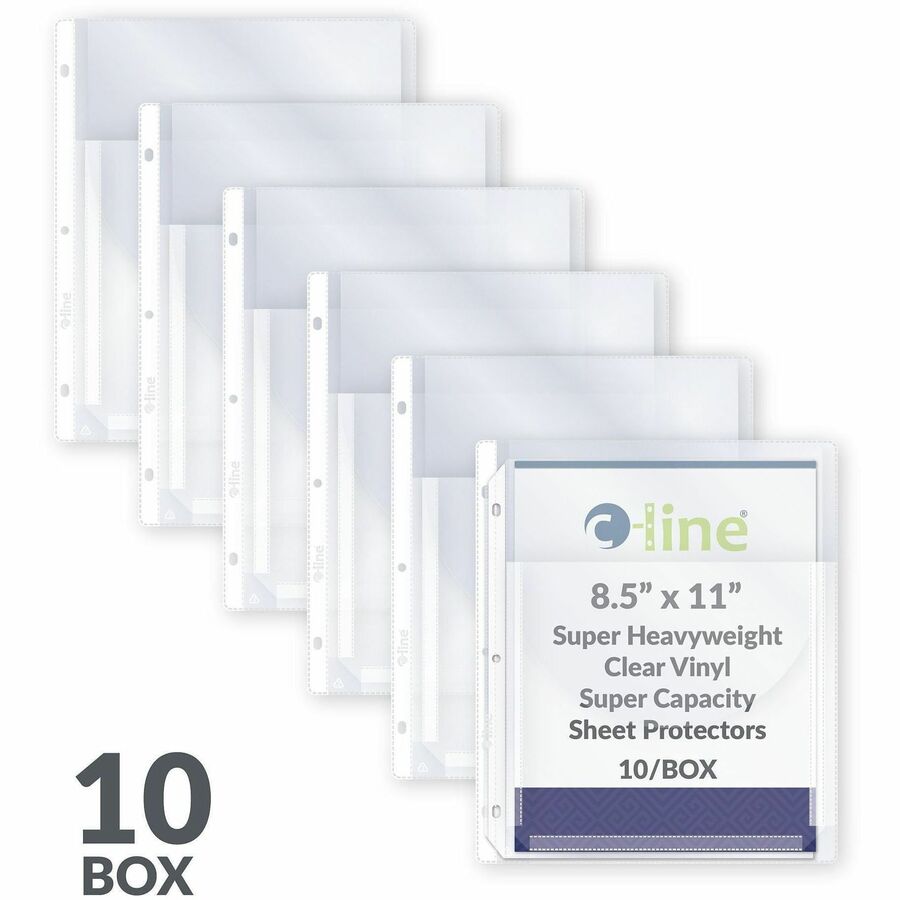 C-Line Super Capacity Sheet Protector with Tuck-in Flap