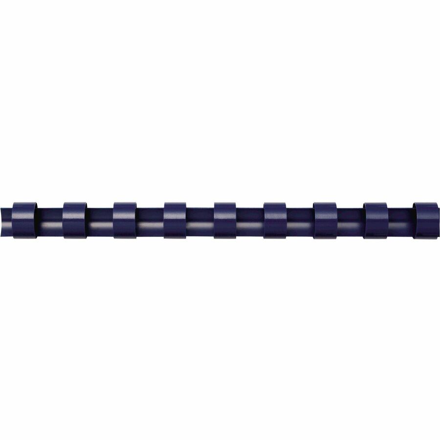 Fellowes Plastic Binding Combs - Navy, 3/8" Diameter