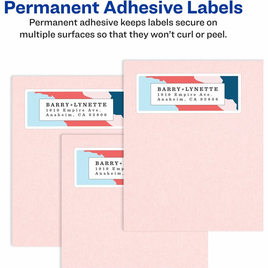 Avery® Address Labels, Sure Feed, 1/2" x 1-3/4" , 20,000 Labels (5967)