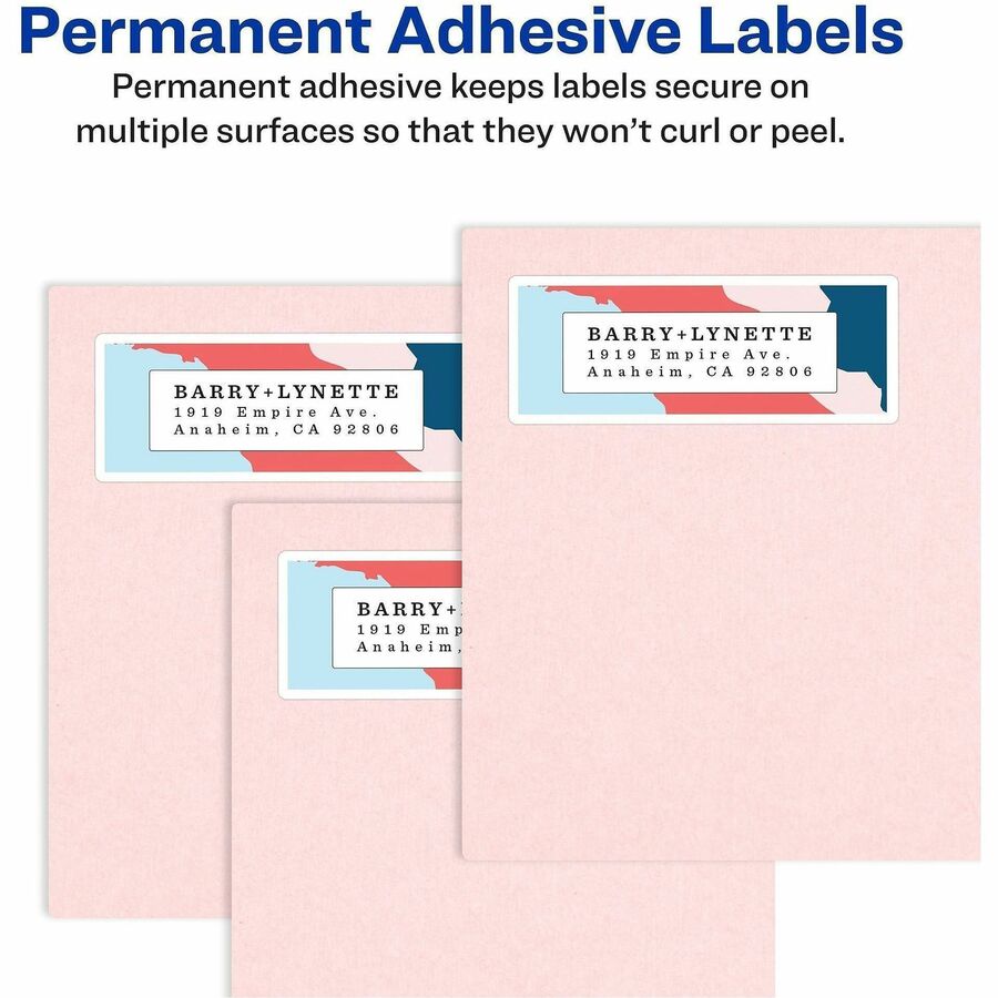 Avery® Address Labels, Sure Feed, 1/2" x 1-3/4" , 20,000 Labels (5967)