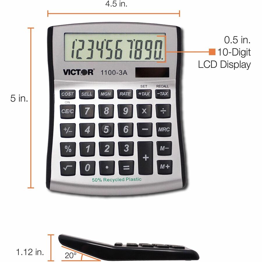 Victor 11003A Mini Desktop Calculator