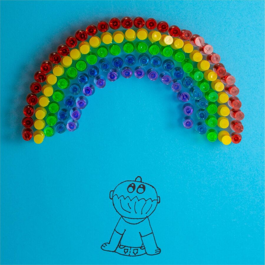 Officemate Translucent Pushpins