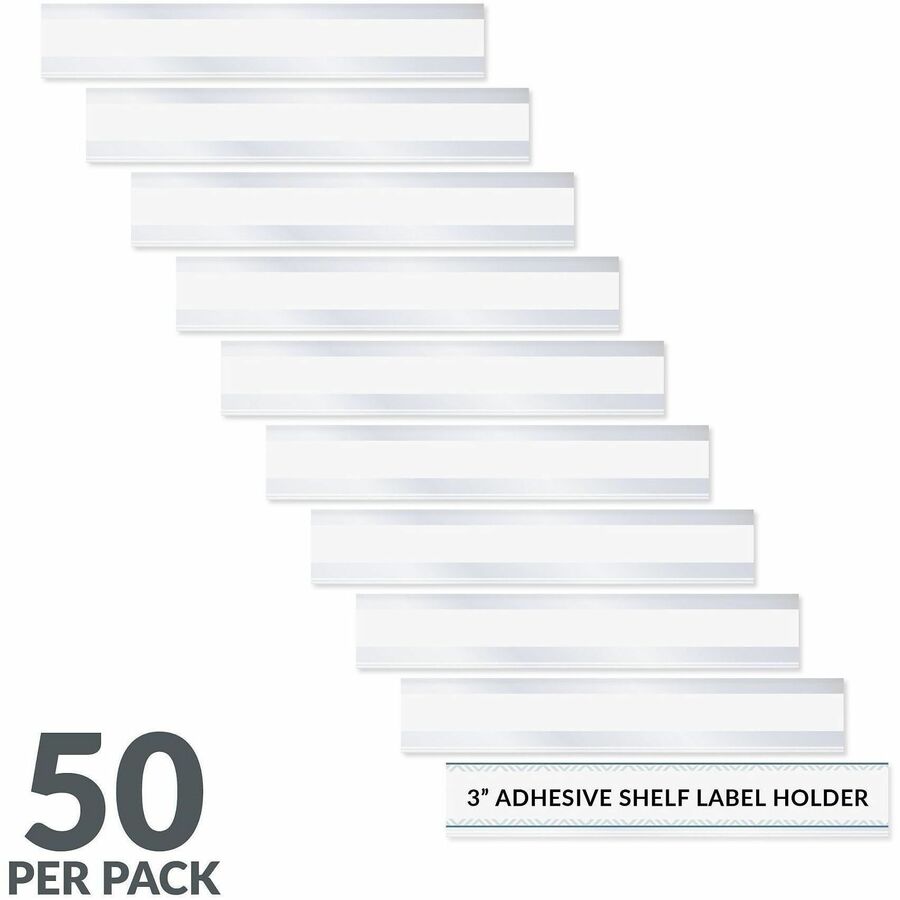 C-Line Best Value Peel/Stick Shelf Label Holders