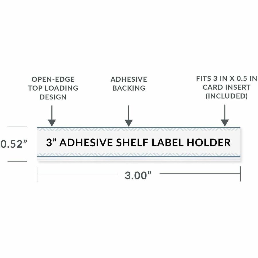 C-Line Best Value Peel/Stick Shelf Label Holders