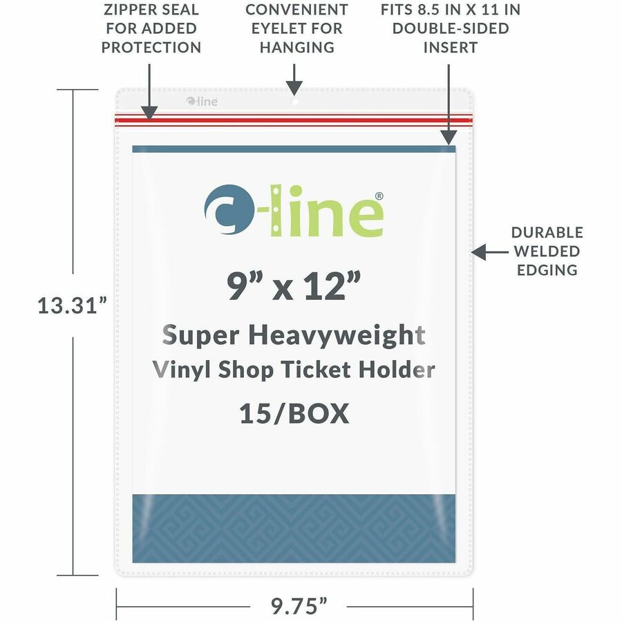 C-Line 82912 Vinyl File Pocket