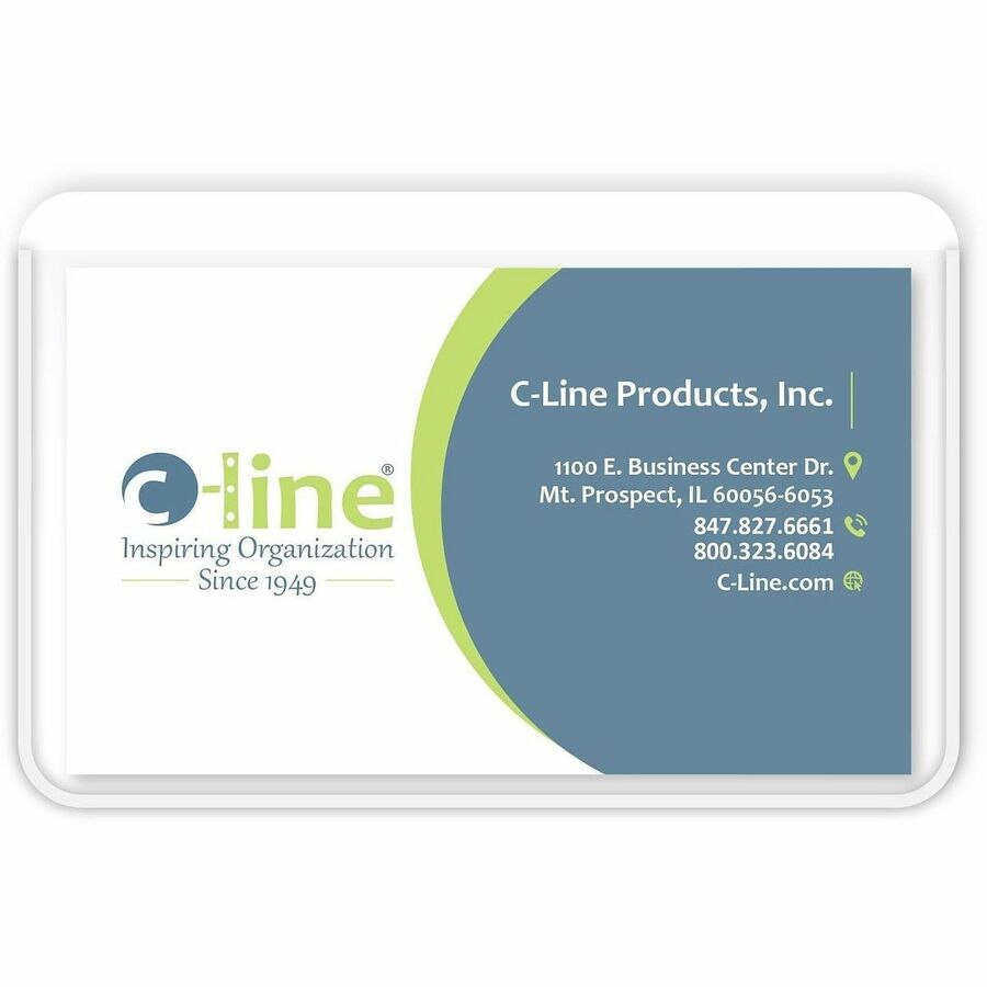 C-Line Self-adhesive Business Card Holders