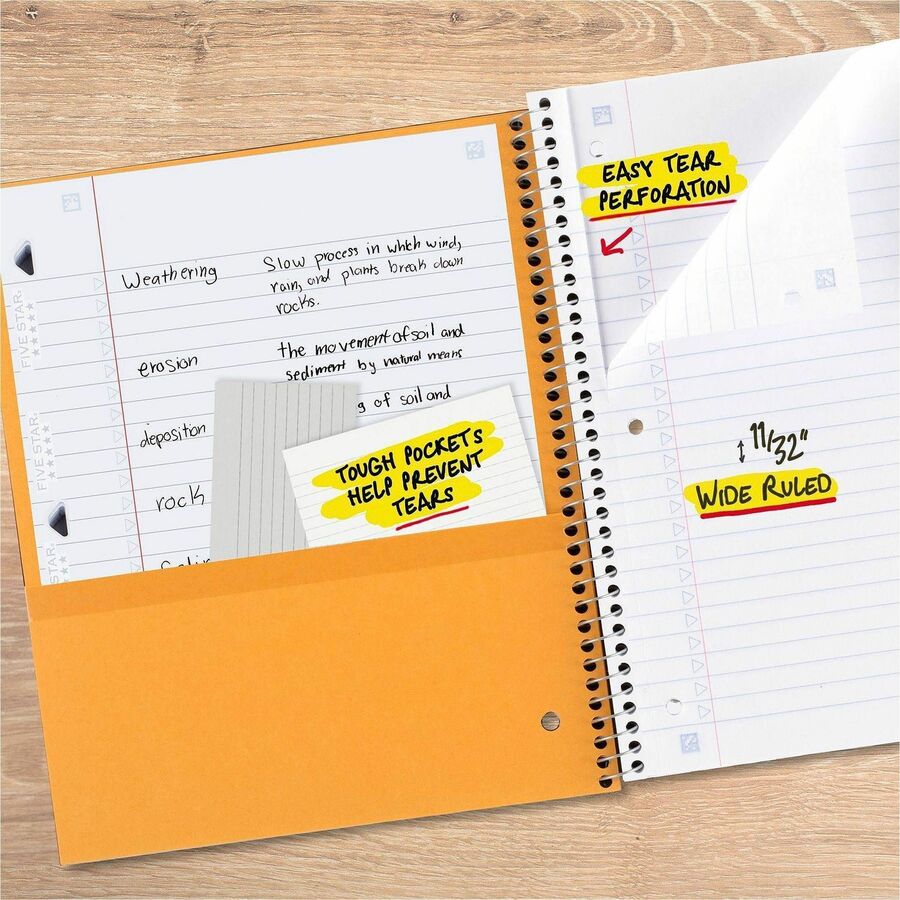 Five Star Three-subject Notebook