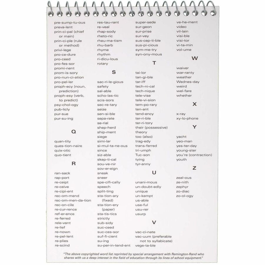 Mead Spell-Write Steno Book