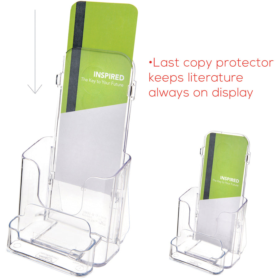 Deflecto Single Compartment DocuHolder w/ Business Card Holder
