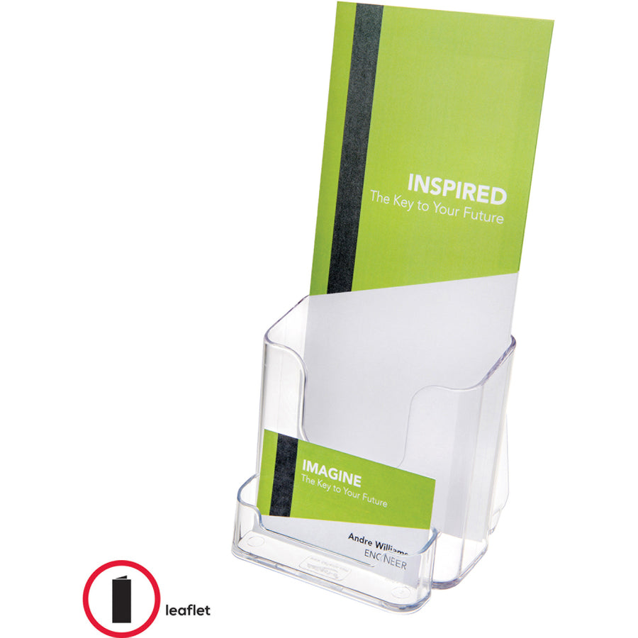 Deflecto Single Compartment DocuHolder w/ Business Card Holder