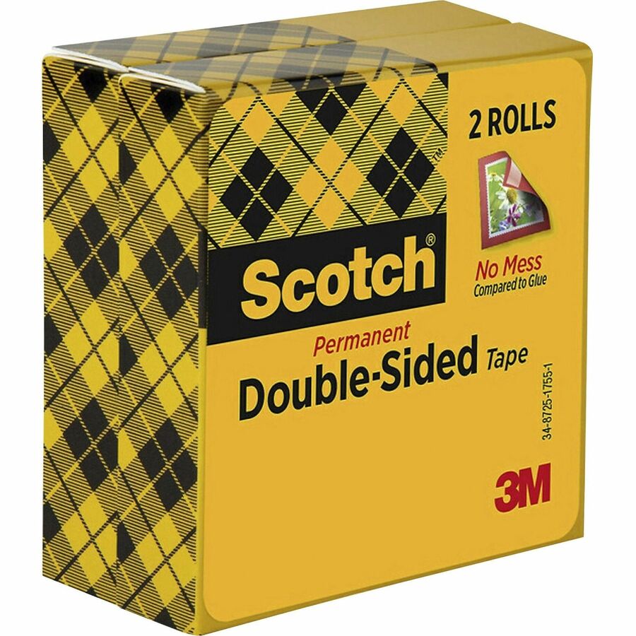 Scotch Permanent Double-Sided Tape - 1/2"W