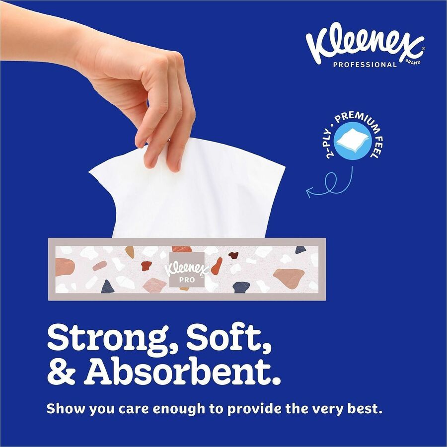 Kleenex Professional Facial Tissue for Business - Flat Box