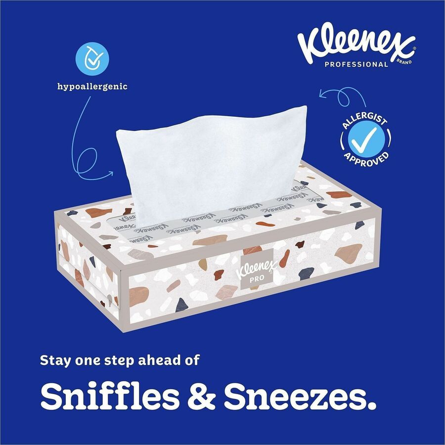 Kleenex Professional Facial Tissue for Business - Flat Box